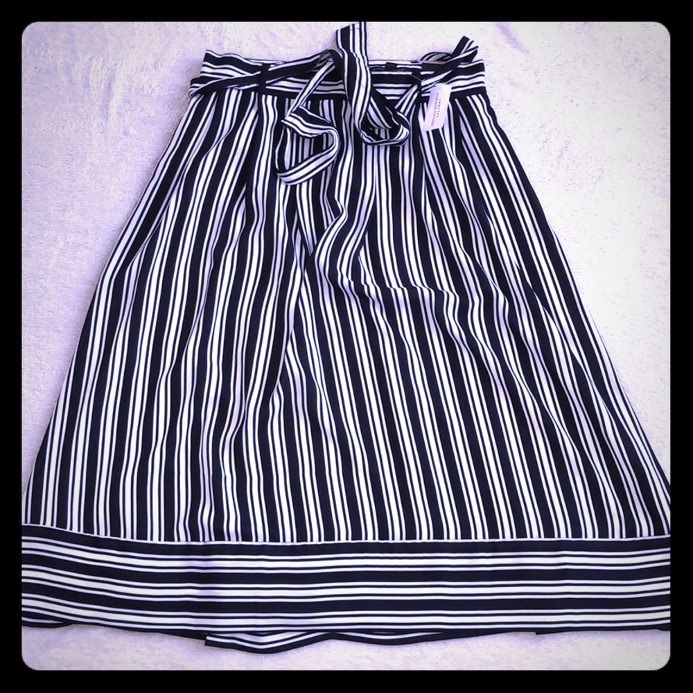 Banana Republic Striped Midi Skirt - 2
